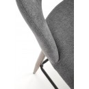 Стул барный HALMAR H114 серый/ореховый